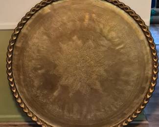 Huge solid brass plate