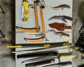 Many swords & knives