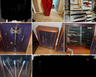 Knives, swords axes