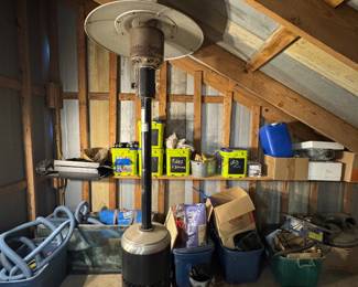 Propane heater, various hardware