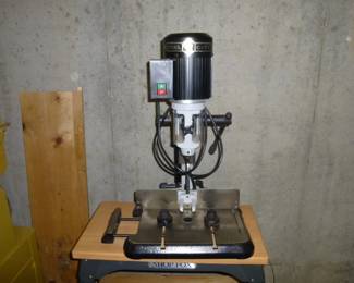 Steel City 25200 Mortise Jig 1 $ 260 With Shopfox stand and roller (tool $175/Stand $35/Roller $50)