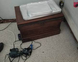 Small wooden chest