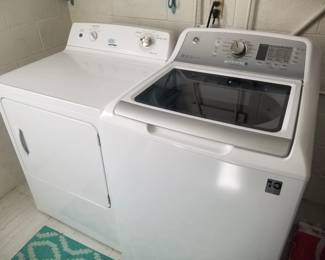 Hotpoint GAS dryer; GE washing machine