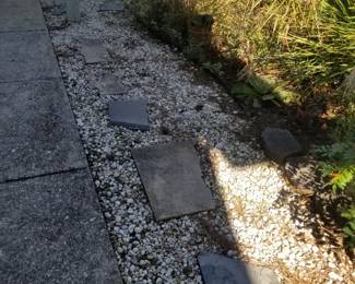 Slate stepping pieces