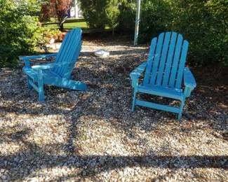 Wood Adirondack chairs