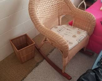 Wicker rocker