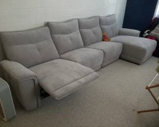 Large sectional couch with recliner