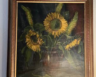 Dutch Sunflower Framed Art