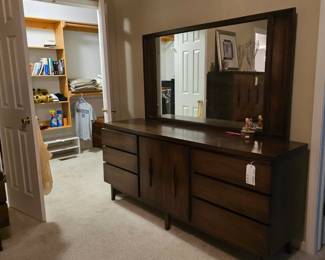 MCM dresser in the main level bedroom.