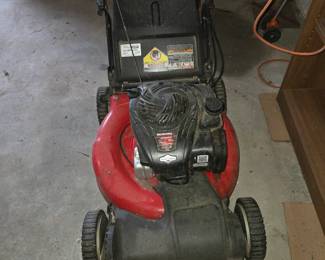 working mower