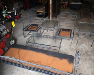 Solid metal outdoor furniture - ready for your cushions
