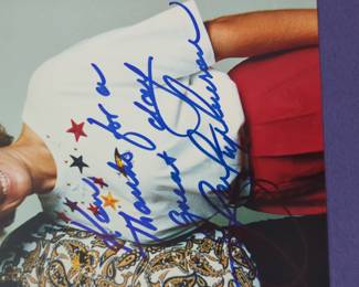 Signed Professional Golfers Photograph by Ken Venturi and Jan Stephenson