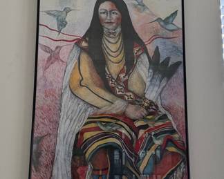 Patricia Wyatt 'Hummingbirds Are Her Allies' Print