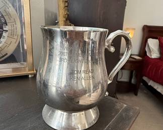 Engraved Silver-Plated Trophy Tankard