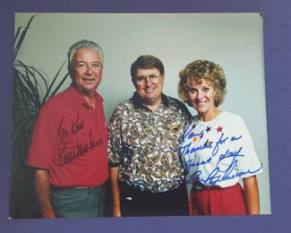 Signed Professional Golfers Photograph by Ken Venturi and Jan Stephenson