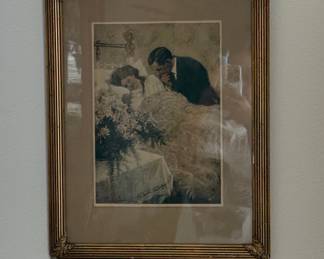 C. Clyde Squires "Her Gift" Lithograph Print