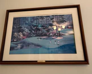 Ken Keeley 'Club Champion' Golf Print of Augusta National 12th Hole