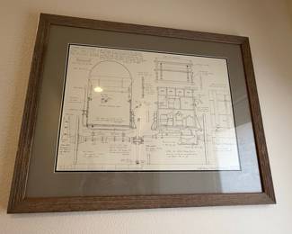 John Thompson Cowboy Chuck Wagon Blueprint Print