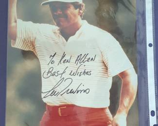 Lee Trevino Signed Photograph
