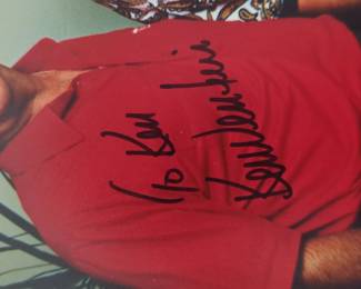 Signed Professional Golfers Photograph by Ken Venturi and Jan Stephenson