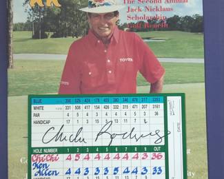 Chi Chi Rodriguez Signed Commemorative Golf Scorecard