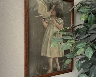 Vintage Bessie Pease Gutmann "The Winged Aureole" Lithograph