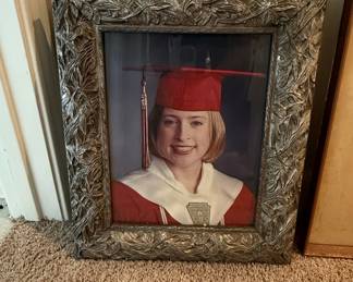 Vintage Ornate Leaf-Motif Graduation Picture Frame