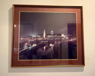 Cleveland Skyline Night Photograph