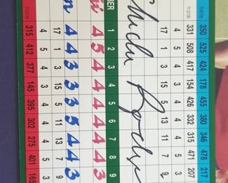 Chi Chi Rodriguez Signed Commemorative Golf Scorecard