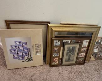 Collection of Assorted Picture Frames and Collage Displays