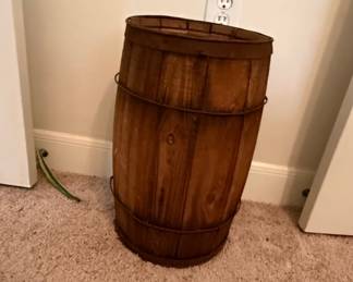 Vintage Wooden Nail Keg Barrel