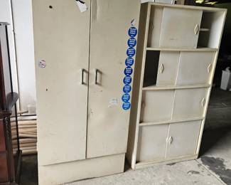 Storage cabinets, perfect for hiding all the stuff you swear you are going to organize someday.