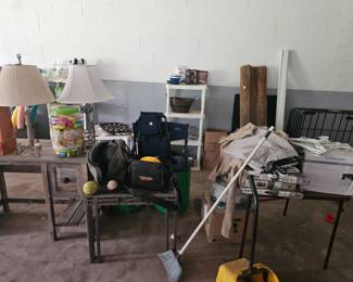 Lamps, side tables, sports gear, shelving, hangers, household items, light fixtures, and yes, even a broom in case you feel like cleaning up after your shopping spree. 