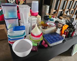 Tupperware and Plastic Leftover Containers