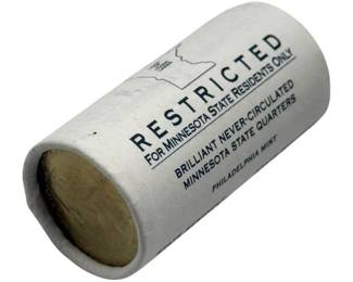 2005-P Minnesota Statehood Quarter – Restricted Brilliant Uncirculated Roll | $10 Face Value