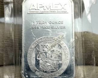 APMEX 1 Troy Oz .999 Fine Silver Bar – American Precious Metals Exchange