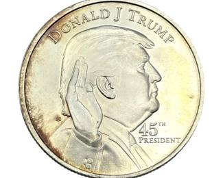 Donald J. Trump 45th President – 1 oz .999 Fine Silver White House Round