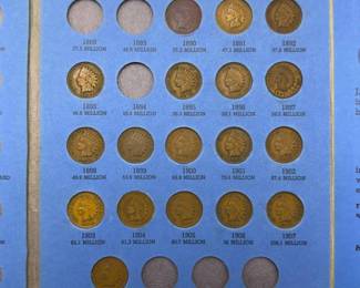 Partial Whitman Indian Head Cent Collection – 18 Coins; Retail $150