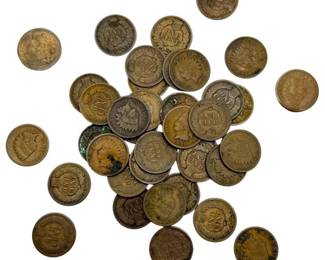 (39) Coin 1800s Indian Head Cent Collection – Mixed Dates