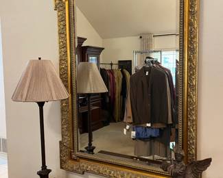 Large Gold framed mirror