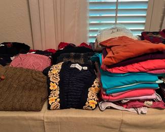 Lare collection of ladies name brand clothes