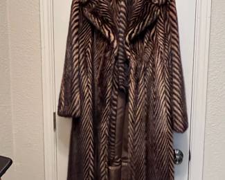 Full Length CHEVRON Mink Coat