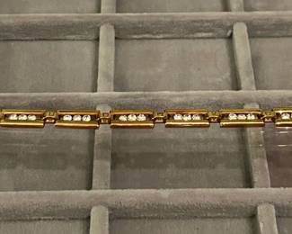 18K Yellow Gold Diamond Bracelet