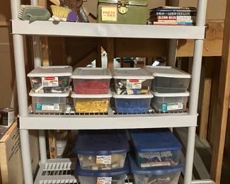 Legos sorted by color. 