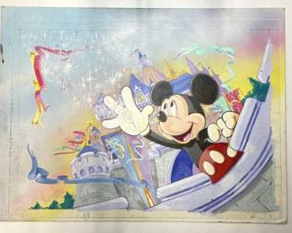 mickey mouse painting