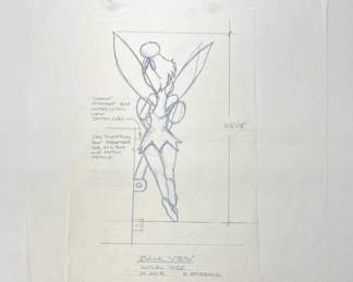 tinkerbell back view art