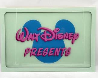 hand painted disney sign