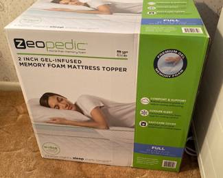 2" gel memory foam mattress topper--New In Box