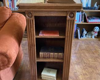 beautiful podium, 1800s Bible