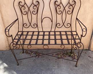 iron loveseat